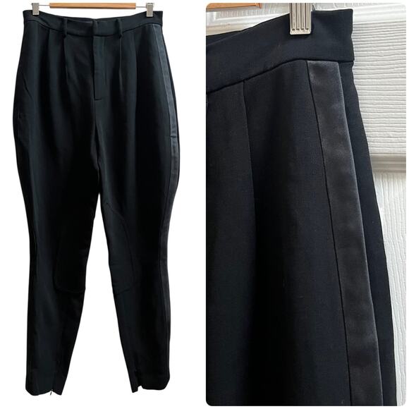 Vintage Ralph Lauren Purple Label New Wool Silk Blend Tuxedo Jodhpur Pant Size 6 - Picture 1 of 16